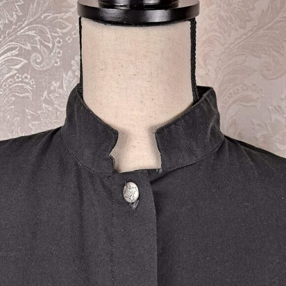 Roper Size Small Black Western Button Up Long Sleeve Shirt Horses Classic Vtg - Picture 3 of 15